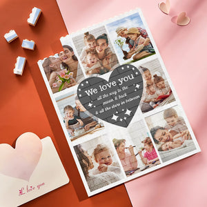 Custom Photo Gifts For Mom Blocks Puzzle We Love You - Building Blocks - GoDuckee