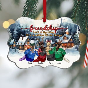 Friendship isn't a big thing, It's a million little things, Personalized Ornament, Christmas Gift For Friends - Ornament - GoDuckee
