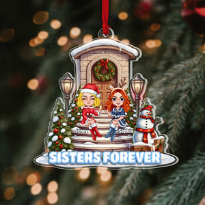 Friendship, Sisters Forever, Personalized Ornament, Christmas Gifts For Friends - Ornament - GoDuckee