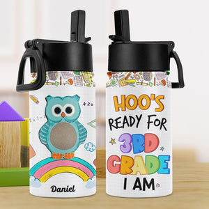 Hoo's Ready For Grade, Personalized Kid Tumbler, Gift For Kid - Kid Tumbler - GoDuckee