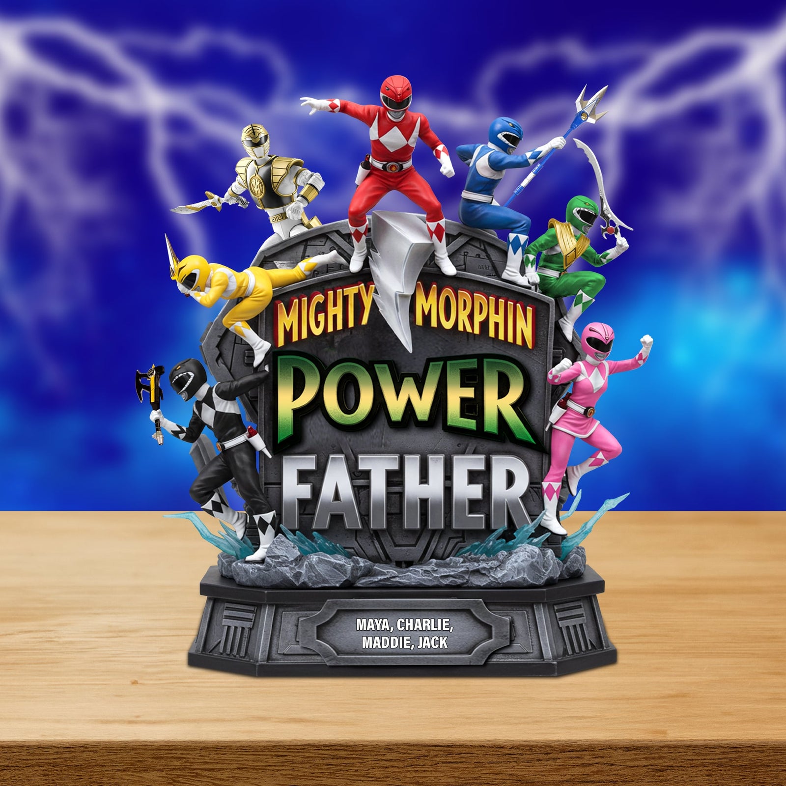 Super Power Father Acrylic Plaque Personalized Gifts For Dad 01qhtn130525 - Shaped Plaques - GoDuckee