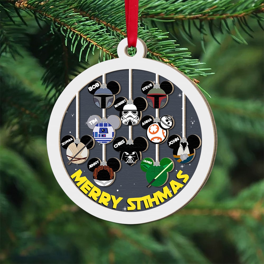 Personalized Wood Ornament, Christmas Gifts For Family, 01QHPO281023 - Ornament - GoDuckee