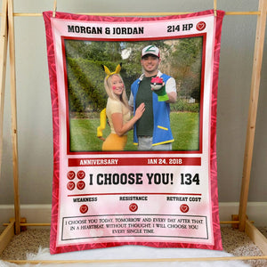 Personalized Gifts For Couple Blanket I Choose You Today Tomorrow And Every Day After That - Blanket - GoDuckee