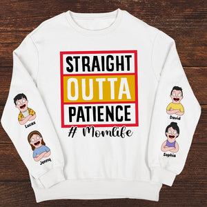 Personalized Gifts For Mom Shirt 01totn140325hg Straight Outta Patience - AOP Products - GoDuckee