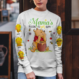 Grandma's Reasons To Bee Happy-Personalized Shirt 3DAP-04naqn270923 - AOP Products - GoDuckee