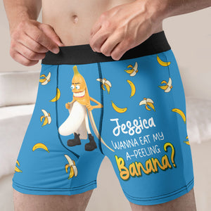 Personalized Gifts For Husband Boxers My A-Peeling Banana - Boxers & Briefs - GoDuckee