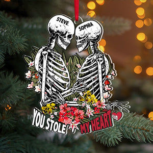 Couple, You Stole My Heart, Personalized Ornament, Christmas Gifts For Couple, 04OHPO161023 - Ornament - GoDuckee