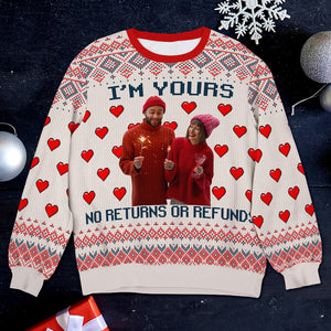 Custom Photo Gifts For Couple Christmas Ugly Sweater 01pgtn081024 - Ugly Christmas Sweater - GoDuckee