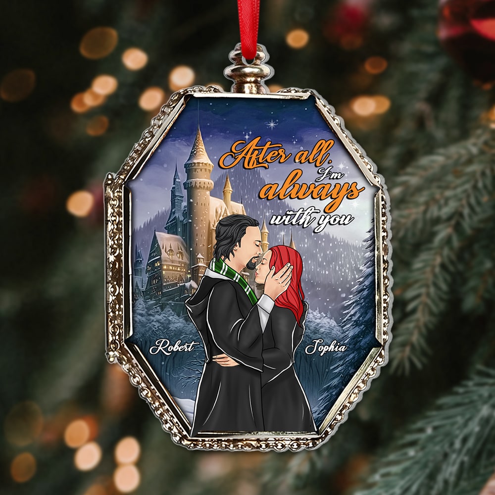 The Couple, I'm Always With You, Acrylic Custom Shape Ornament, Christmas Gifts For Couple, 01HTPO081123TM - Ornament - GoDuckee