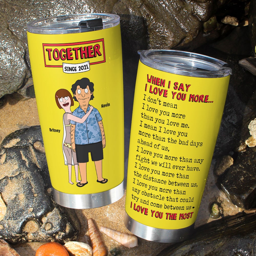 Personalized Gifts For Couple Tumbler 03todt060225hg I Love You