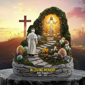 In Loving Memory Of Pope Francis Acrylic Plaque 04qhtn210425 - Shaped Plaques - GoDuckee