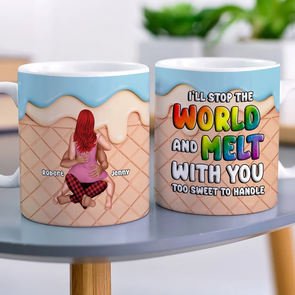 The Couple, I'll Stop the World and Melt with You, Personalized Mug, Christmas Gifts For Couple - Coffee Mug - GoDuckee