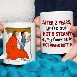 Hot and steamy, Custom Photo Coffee Mug, Valentine Gifts, Gifts For Couples - Coffee Mug - GoDuckee