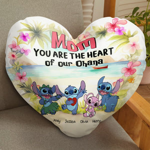 Personalized Gifts For Mom Heart Shaped Pillow Mom You Are The Heart 02QHHN180324 - Pillows - GoDuckee