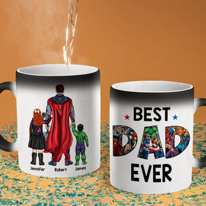 Personalized Gifts For Father Coffee Mug Happy Best Dad Ever 012QHQN290324PA - Coffee Mugs - GoDuckee