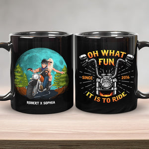 Oh, what fun, It is ride, Personalized Coffee Mug, Valentine Gift, Couple Gift - Coffee Mug - GoDuckee
