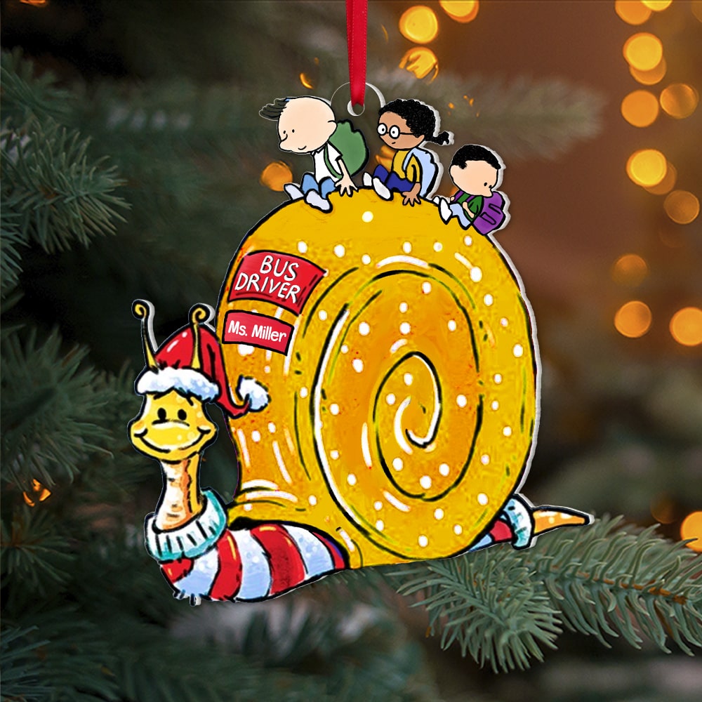 Best Bus Driver Christmas, Personalized Ornament, Chritsmas Gifts For Bus Drivers, 04QHPO111023 - Ornament - GoDuckee