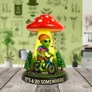 Funny Alien Acrylic Plaque Personalized Gifts For Smoker 01totn200525 - Shaped Plaques - GoDuckee