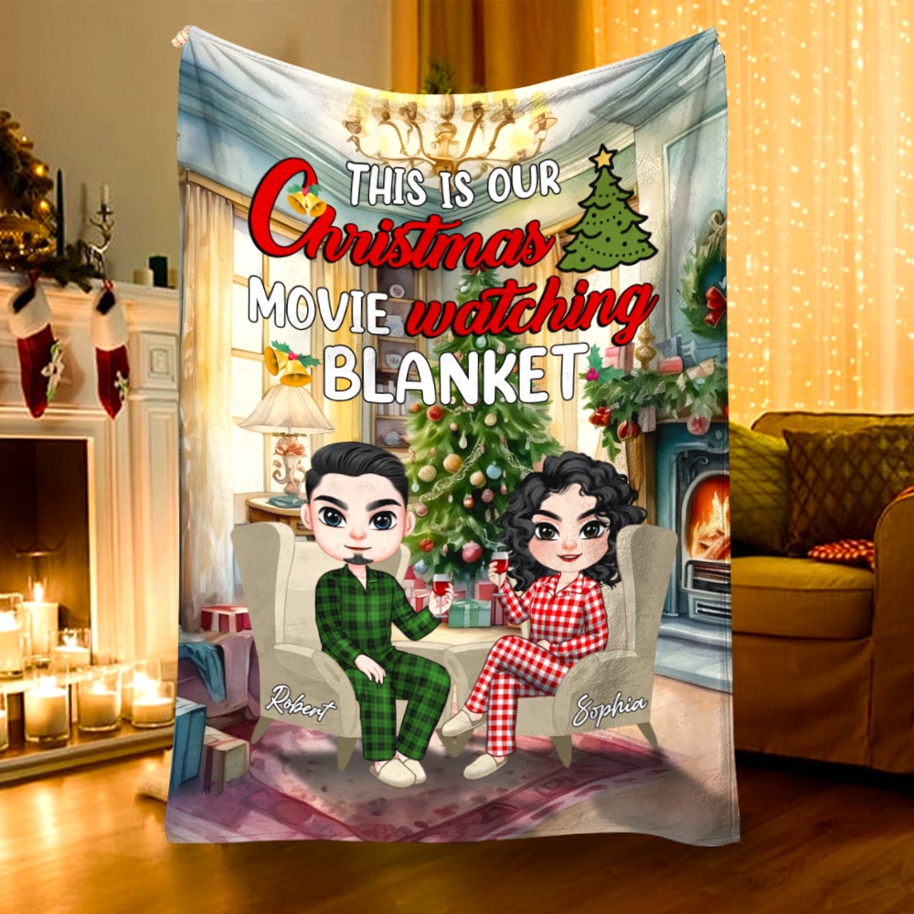 Personalized Blanket - Christmas Movie Watching Blanket - Chirstmas Gift For Couple - 02TOPO171123HH - Blanket - GoDuckee