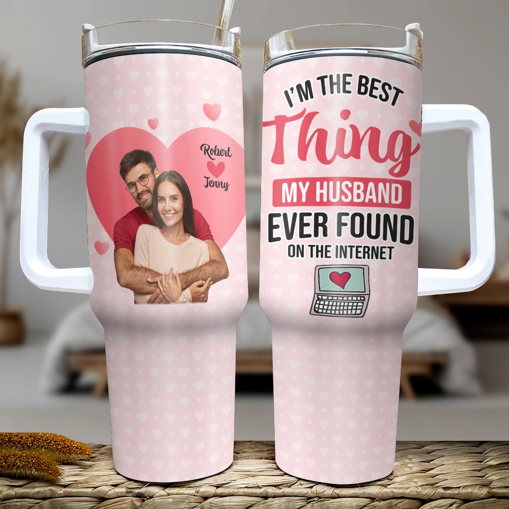 Valentine, Couple tumbler - Husband Wife Gift Personalized Couple