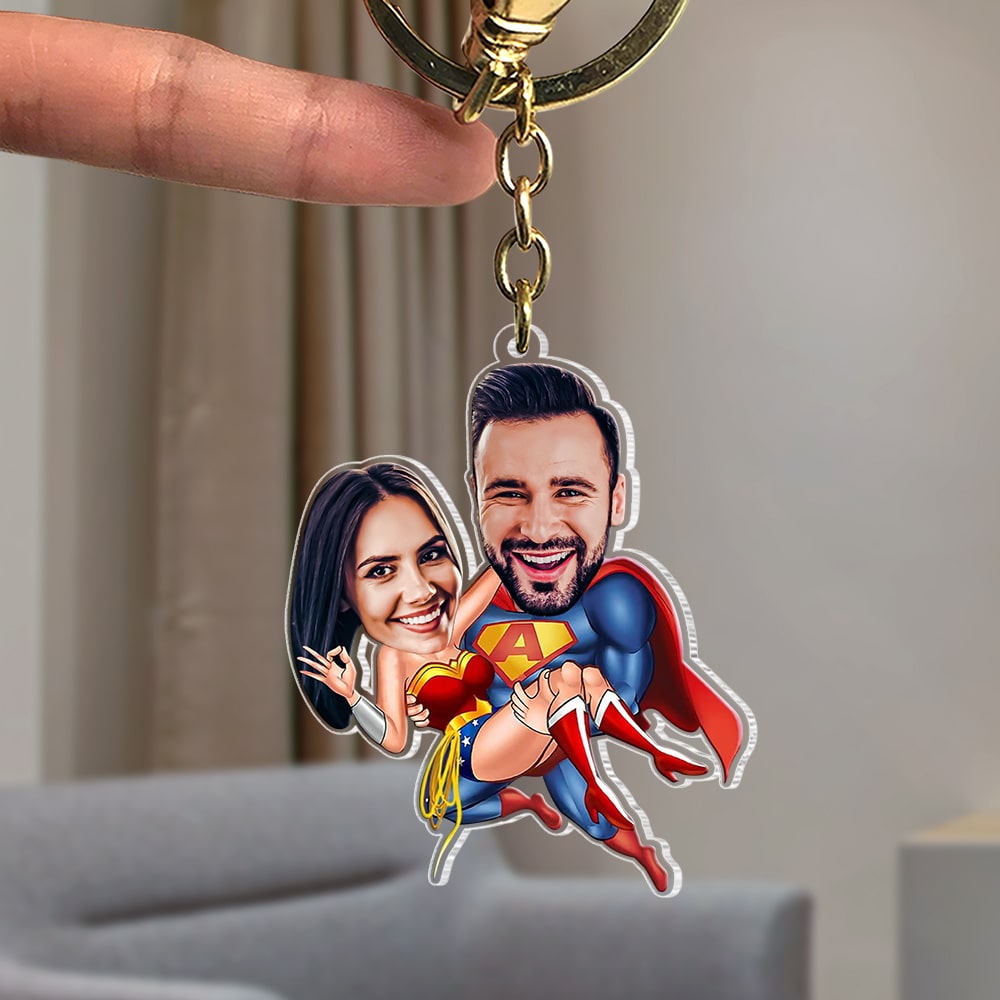 Couple, Personalized Keychain, Gift For Couple, Valentine Gift, 1OHPO260623 - Keychains - GoDuckee