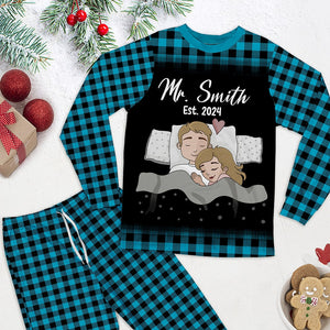 Personalized Gifts For Couple Pajama Set 05totn301024hg Mr. And Mrs. - Pajama Set - GoDuckee