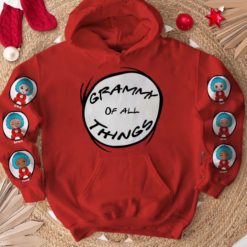 Grammy of All Things, Personalized Shirt, Christmas Gifts For Grandmother - AOP Products - GoDuckee