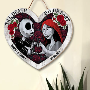 Till Death Do Us Part-Personalized Wood Sign happyc-01pgqn040823 - Wood Sign - GoDuckee