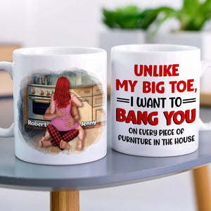 Couple, Unlike My Big Toe, Personalized Coffee Mug, Gifts For Couple - Coffee Mug - GoDuckee