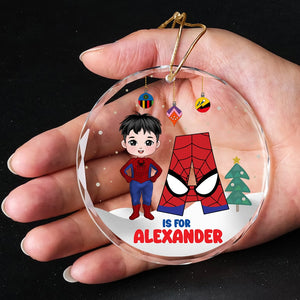 Personalized Gifts For Kids Christmas Ornament Superhero Kid Costume 01namh300824pa - Ornament - GoDuckee