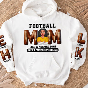 Personalized Gifts For American Football-loving Mom Shirt 04xqtn180225hg Football Mom - Like A Normal Mom But Louder And Prouder - AOP Products - GoDuckee