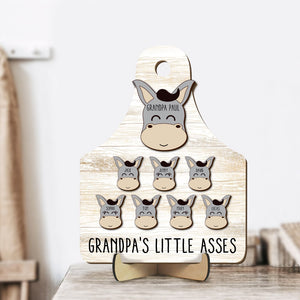 Personalized Gifts For Grandpa Wood Sign Grandpa's Little Asses 032qhtn150324 - Wood Signs - GoDuckee