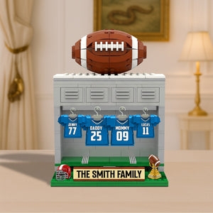 Football Family Plaque - Personalized Gifts For Family 03ohtn060625 - Shaped Plaques - GoDuckee
