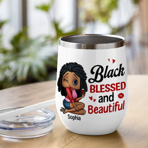 Black Blessed And Beautiful Personalized Coffee Mug 03HTTN270723HH-02 - Coffee Mug - GoDuckee