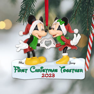Couple, Christmas Together, Personalized Ornament. Christmas Gifts For Couple, 03QHPO141023 - Ornament - GoDuckee