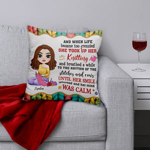 Personalized Gifts For Knitting Girl Pillow 04natn010824hh - Pillow - GoDuckee