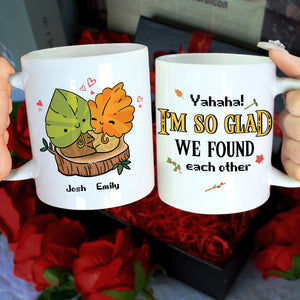 I'm So Glad We Found Each Other, Personalized Mug, Gift For Couple, 01NAHN290623 - Coffee Mug - GoDuckee