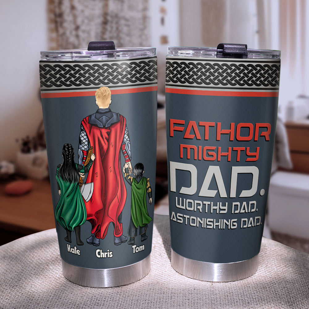 Father, Best Dad Ever, Personalized Tumbler, Gift For Dad, 04DNPO090623TM - Tumbler Cup - GoDuckee