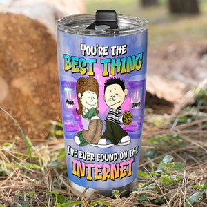 Personalized Gifts For Online Dating Couple Tumbler 02katn070125hg - Tumbler Cup - GoDuckee