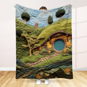 Gifts For Fantasy Novel & Movie Fans Blanket 03qhtn120924 Various Locations Quilted Art Effect - Blanket - GoDuckee