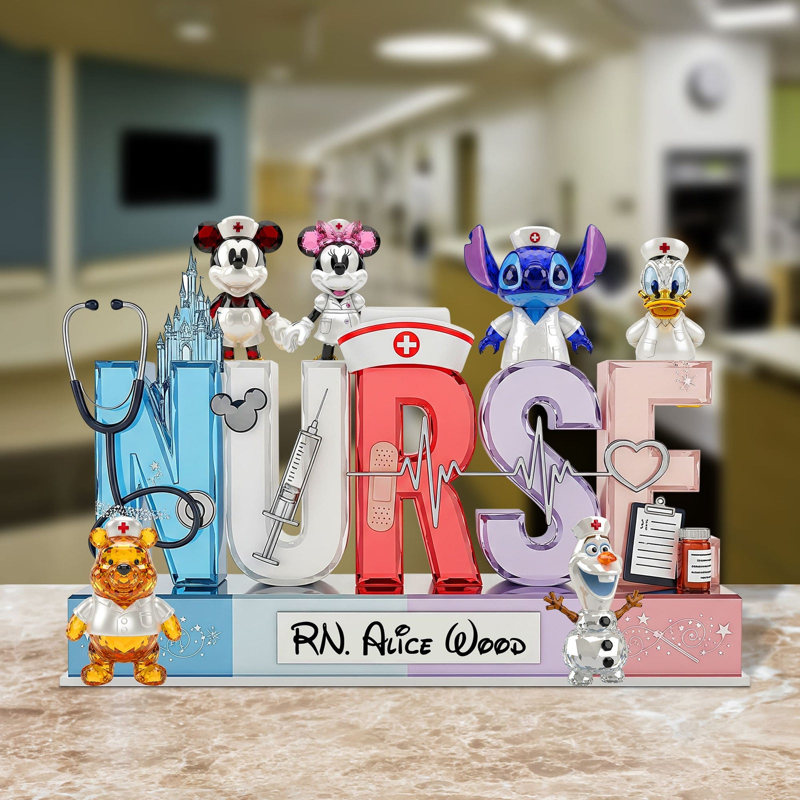 Cartoon Nurse Plaque - Personalized Gifts For Nurse 04ohtn270525 - Shaped Plaques - GoDuckee