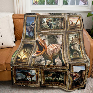 Personalized Gifts For Dinosaur Lovers Blanket 05qhtn261224 - Blanket - GoDuckee