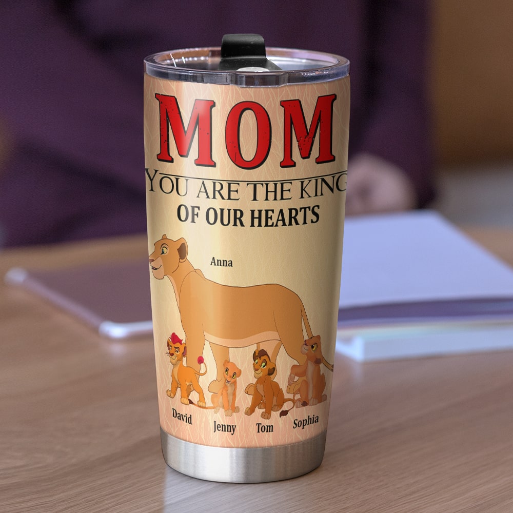 Personalized Gifts For Mom Tumbler You're The King Of Our Hearts 01OHTN260124 Mother's Day Gifts - Tumbler Cups - GoDuckee