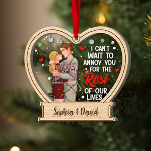 The Couple, The Rest Of Our Life, Personalized Ornament, Christmas Gift For Couple - Ornament - GoDuckee