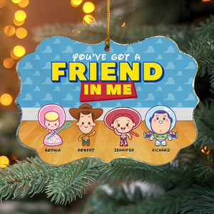 Friends-Personalized Medallion Acrylic Ornament- Gift For Friends- Christmas Gift-PW-03kaqn021123 - Ornament - GoDuckee