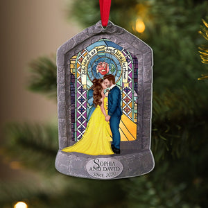 The Couple, You and Me since, Personalized Ornaments, Christmas Gifts For Couple, 02HTPO071123PA - Ornament - GoDuckee