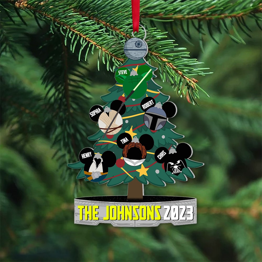 Family-Personalized Acrylic Ornament PW17-AONMT-01qhpo271023 - Ornament - GoDuckee