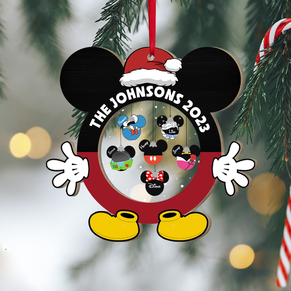 Personalized Family Ornament, Christmas Gifts For Family, 02QHPO251023 - Ornament - GoDuckee