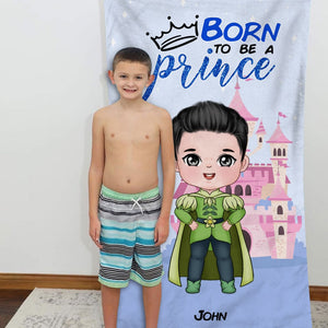 Born To Be Princess, Personalized Beach Towel TZ-02PGPU121023HA, Gift For Kids - Beach Towel - GoDuckee