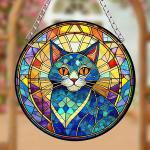 Decor Gifts For Cat Lovers Suncatcher Ornament 14acxx280824 - Ornament - GoDuckee